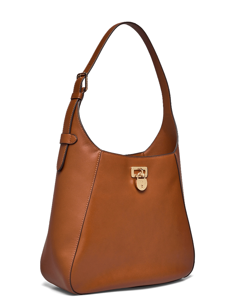 Lauren Ralph Lauren - Leather Large Tanner Shoulder Bag - henkeltaschen - lauren tan - 2