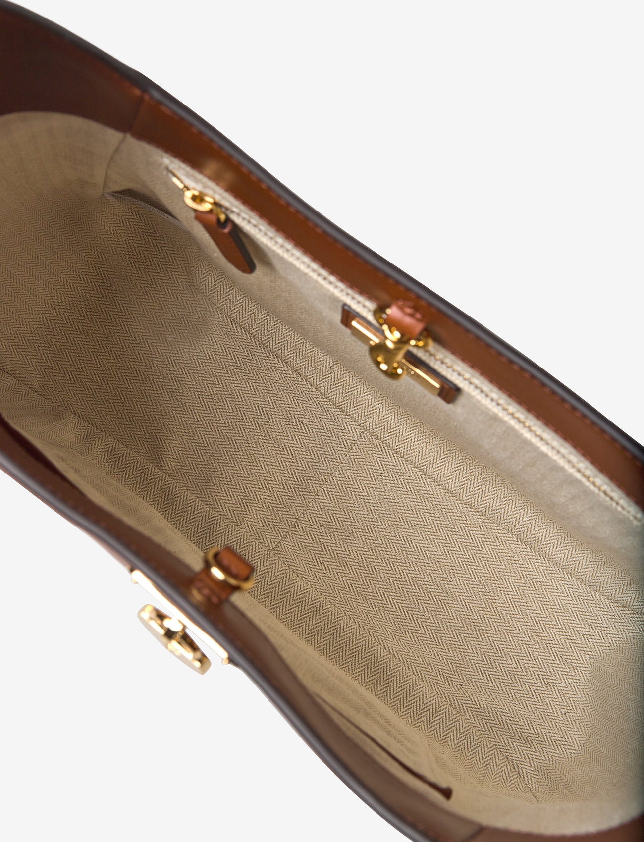 Lauren Ralph Lauren - Leather Large Tanner Shoulder Bag - speciella tillfällen - lauren tan - 4