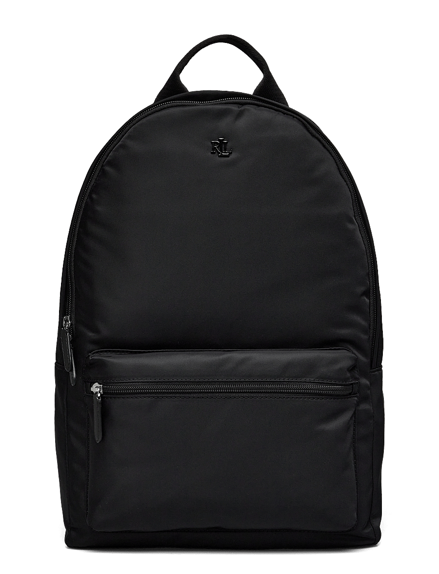 Lauren Ralph Lauren - Nylon Medium Stevie Backpack - seljakotid - black/black - 0