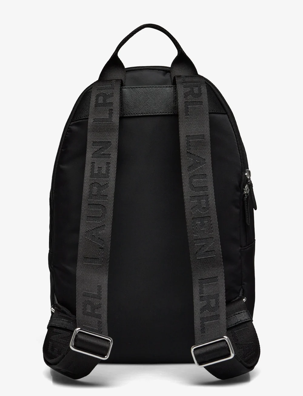 Black nylon backpack purse sales