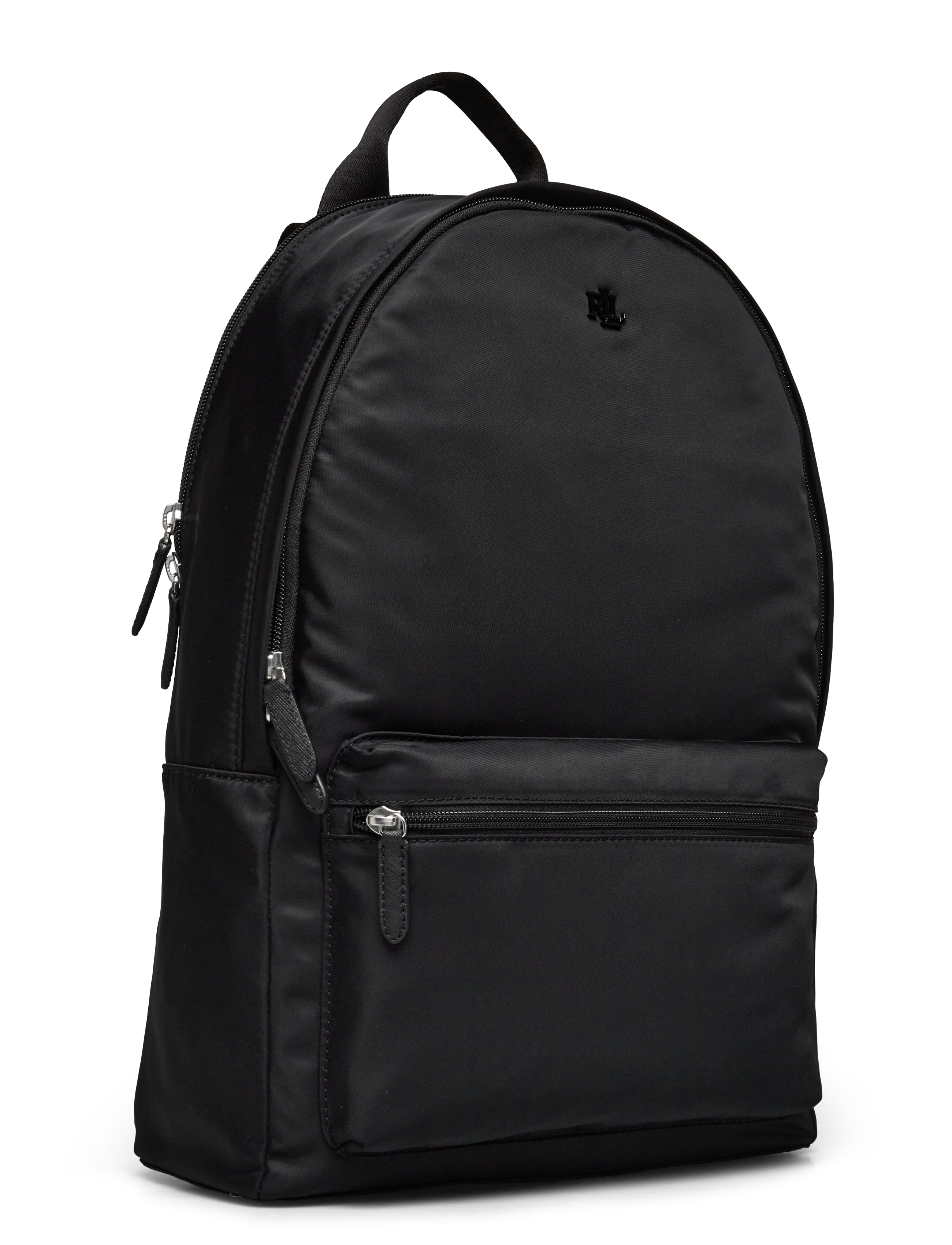 Lauren Ralph Lauren - Nylon Medium Stevie Backpack - seljakotid - black/black - 2