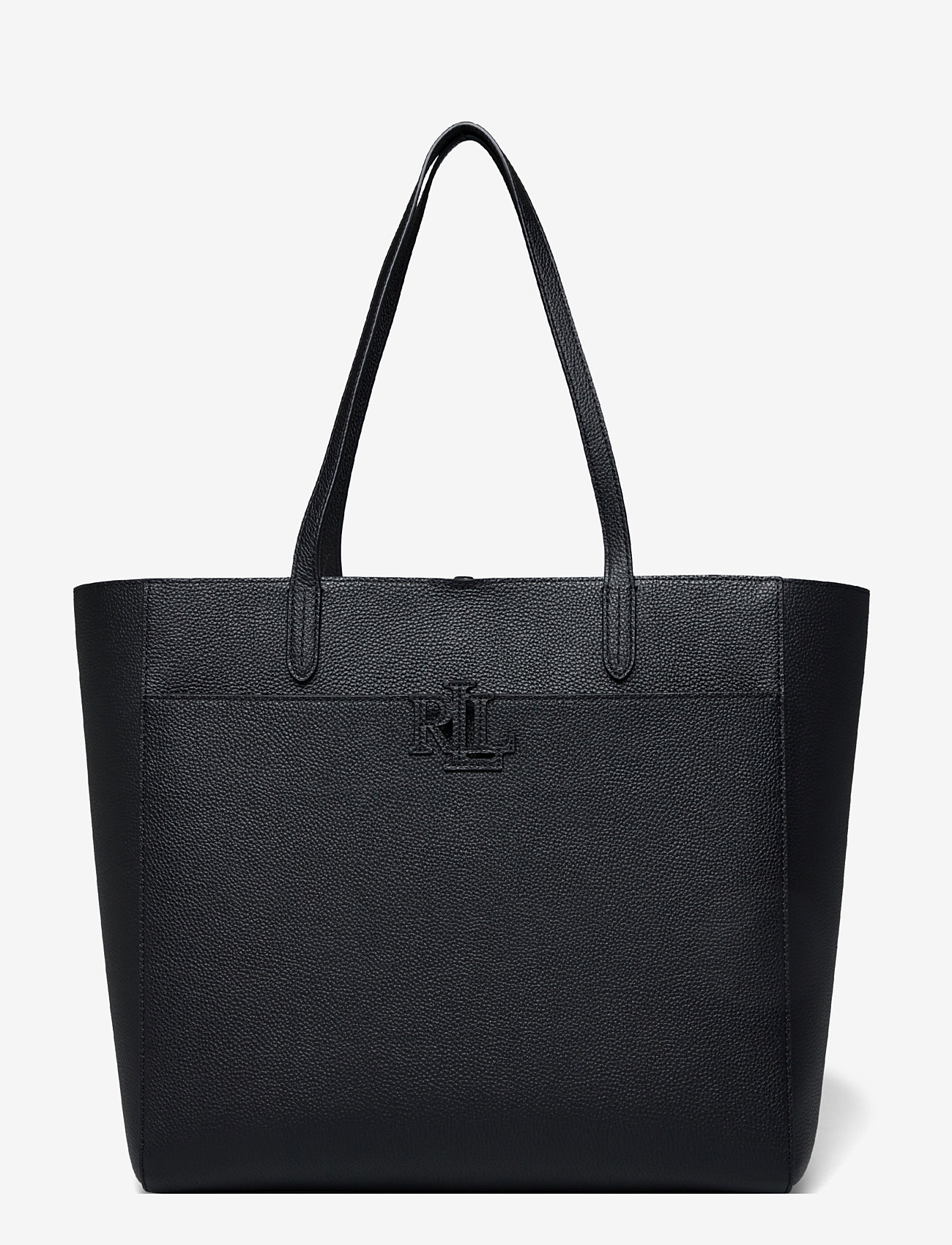 Lauren Ralph Lauren PEBBLED LEATHER-CMRYN LG TT-TTE-LRG - Taschen - BLACK / black