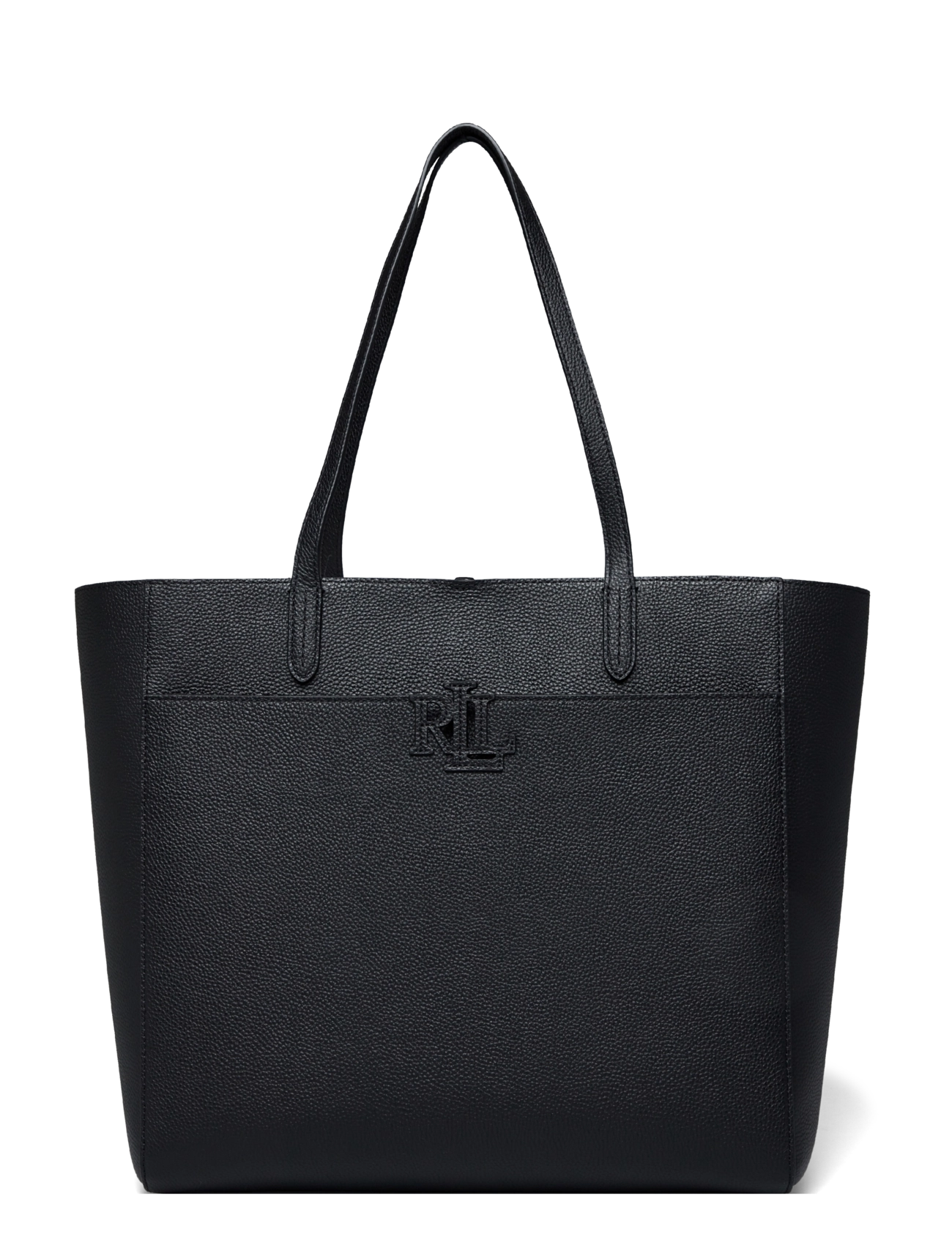 Lauren Ralph Lauren Pebbled Leather-cmryn Lg Tt-Tte-Lrg, One Size, Black, Tasker > Shoppere, Dame
