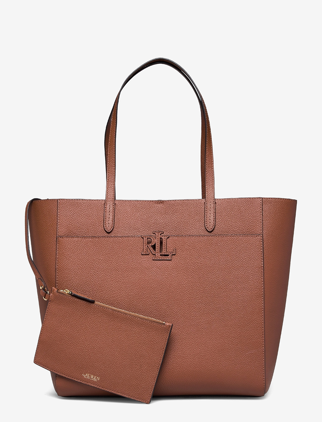 Lauren Ralph Lauren - Pebbled Leather Large Cameryn Tote Bag - shoppers - lauren tan - 0