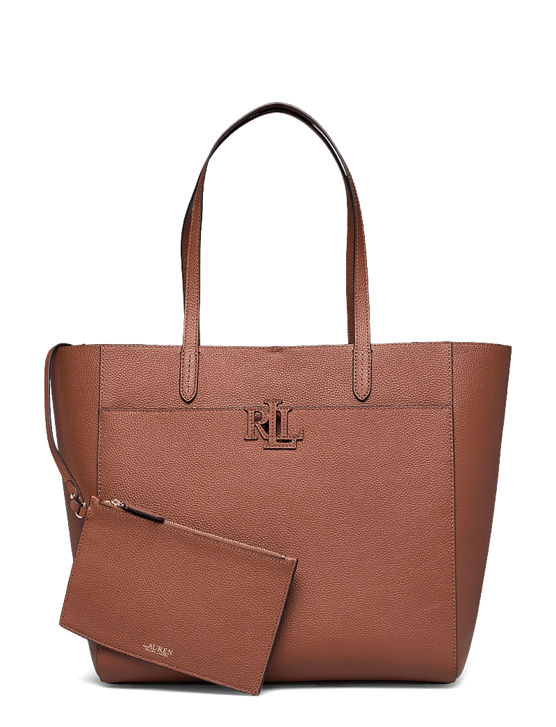 Lauren Ralph Lauren - Pebbled Leather Large Cameryn Tote Bag - shoppers - lauren tan - 0