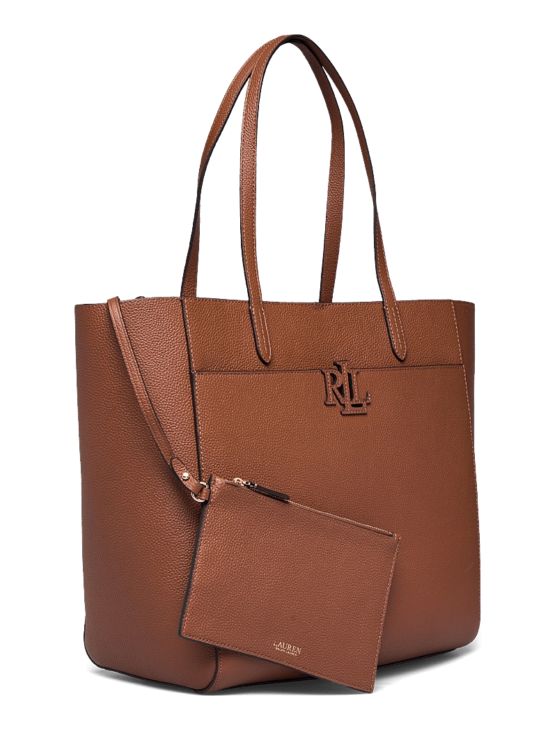 Lauren Ralph Lauren - Pebbled Leather Large Cameryn Tote Bag - shoppers - lauren tan - 2