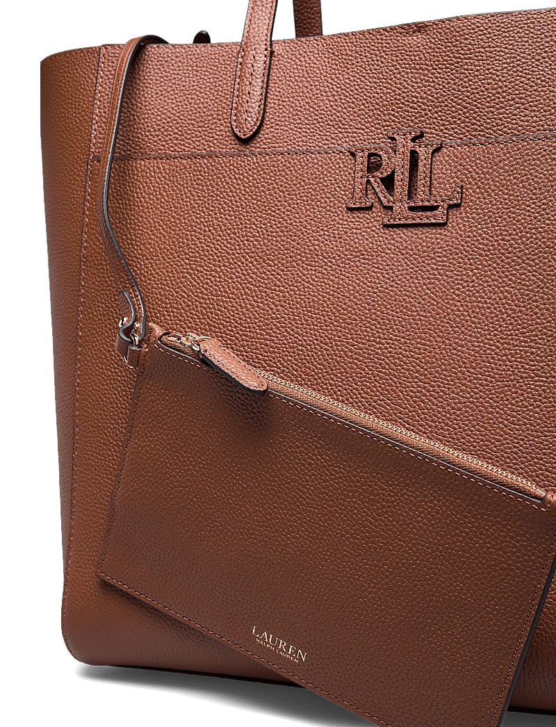 Lauren Ralph Lauren - Pebbled Leather Large Cameryn Tote Bag - shoppers - lauren tan - 3