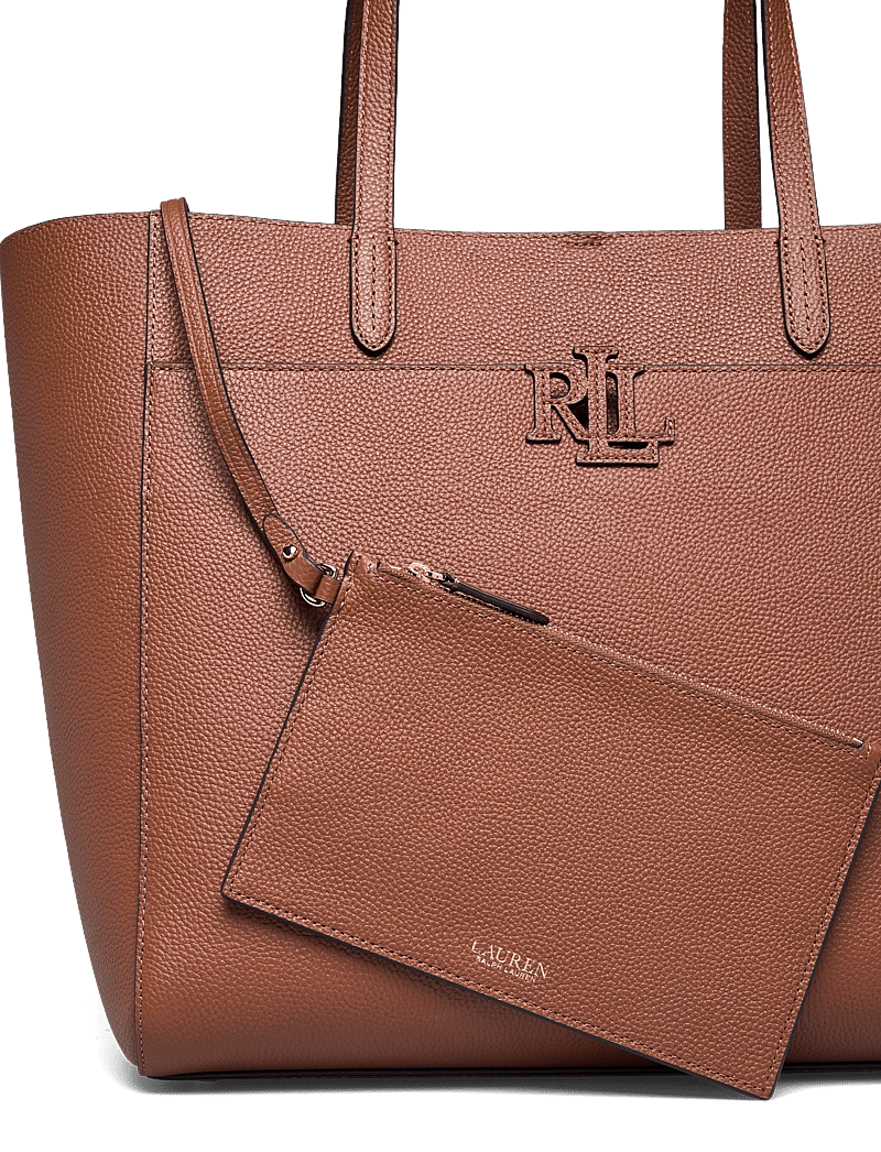 Lauren Ralph Lauren - Pebbled Leather Large Cameryn Tote Bag - shoppers - lauren tan - 4