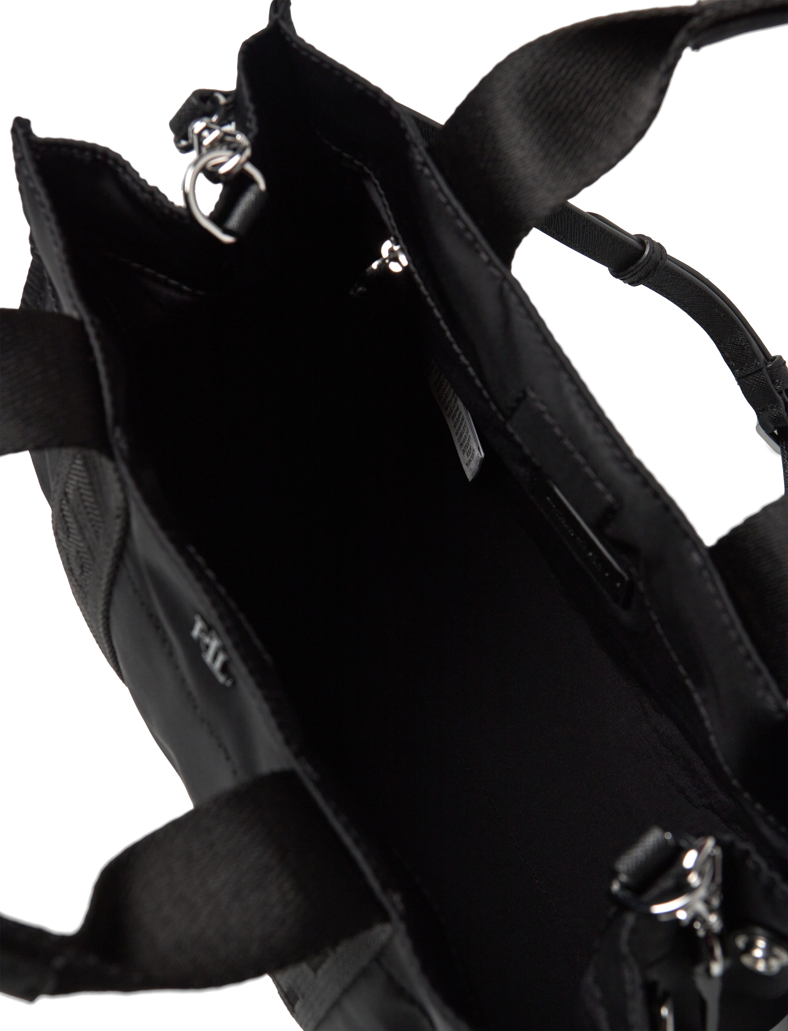 Lauren Ralph Lauren - Nylon Small Stevie Tote Bag - hversdagsleg tíska - black/black - 4