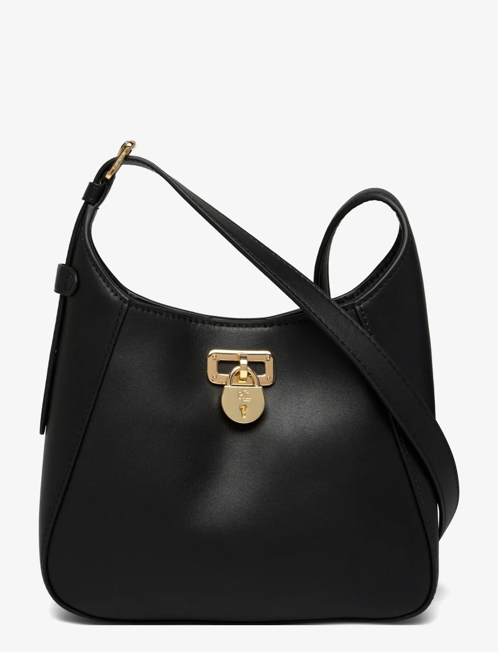 Lauren Ralph Lauren - Leather Small Tanner Shoulder Bag - særlige begivenheder - black - 0