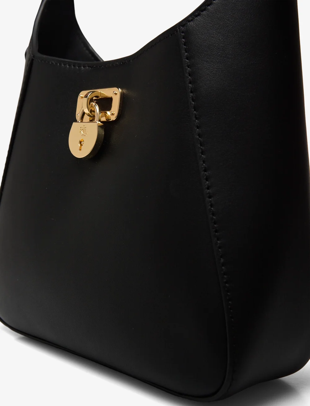 Lauren Ralph Lauren - Leather Small Tanner Shoulder Bag - særlige begivenheder - black - 3