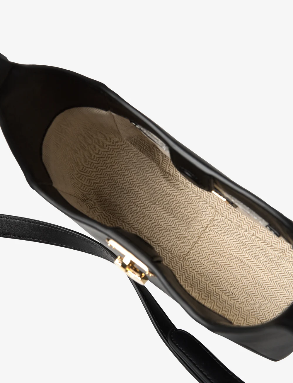 Lauren Ralph Lauren - Leather Small Tanner Shoulder Bag - særlige begivenheder - black - 4