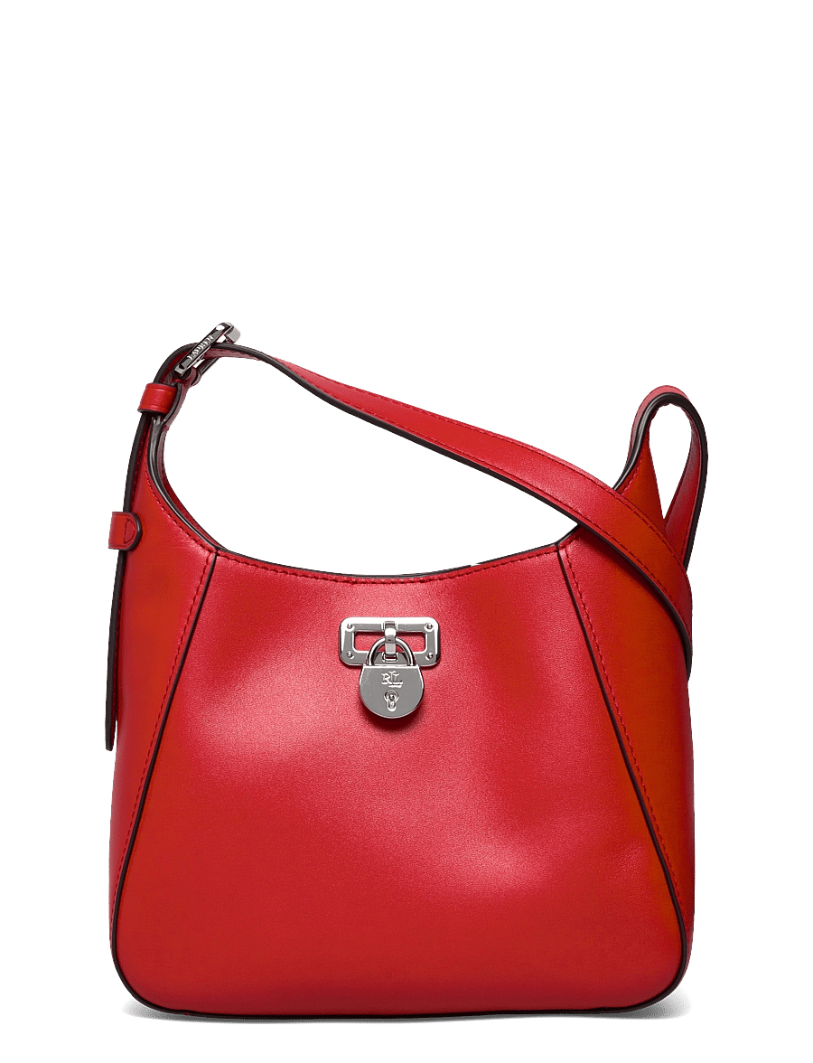Lauren Ralph Lauren - Leather Small Tanner Shoulder Bag - alltags-style - bright vermillion - 0