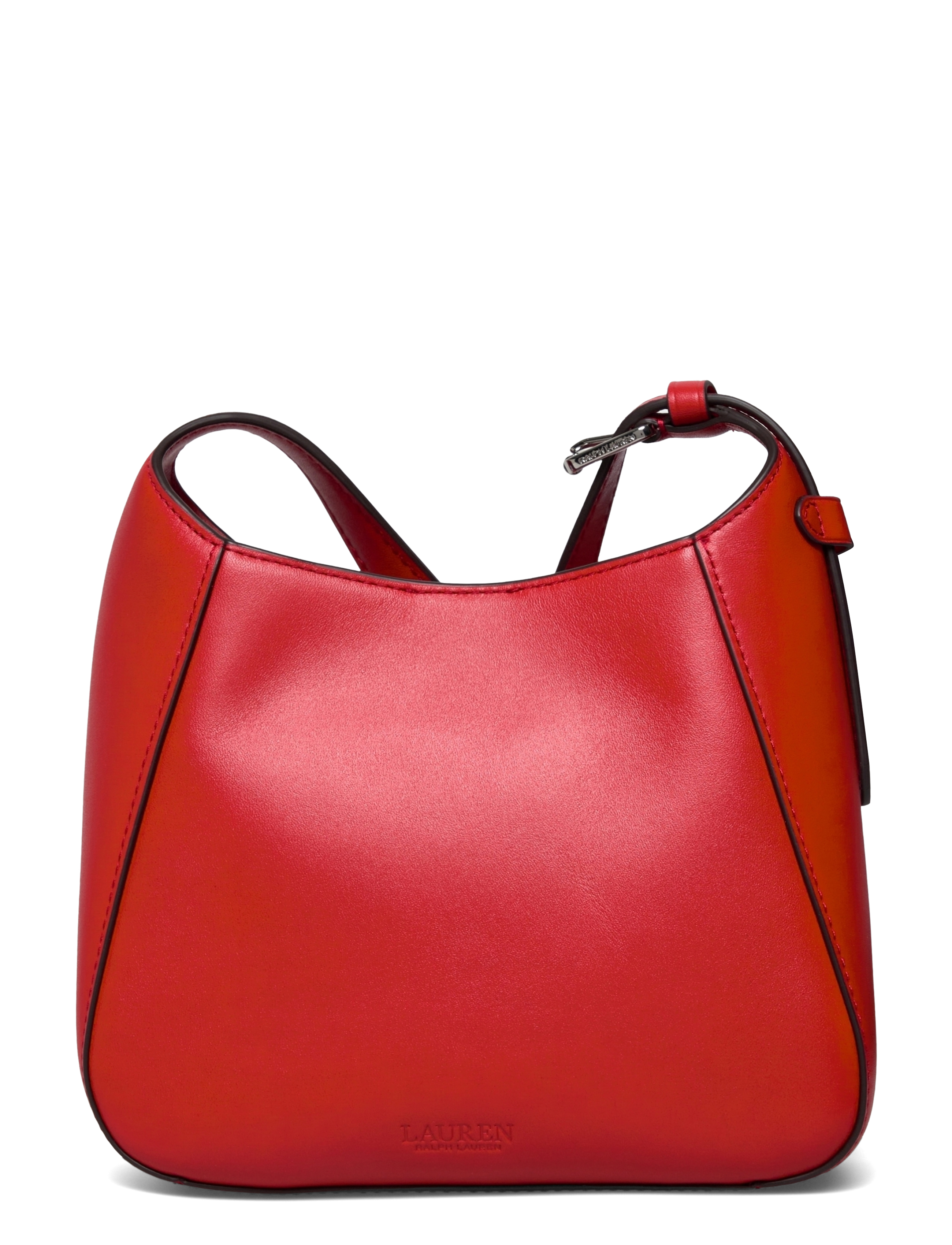 Lauren Ralph Lauren - Leather Small Tanner Shoulder Bag - hverdags stil - bright vermillion - 1