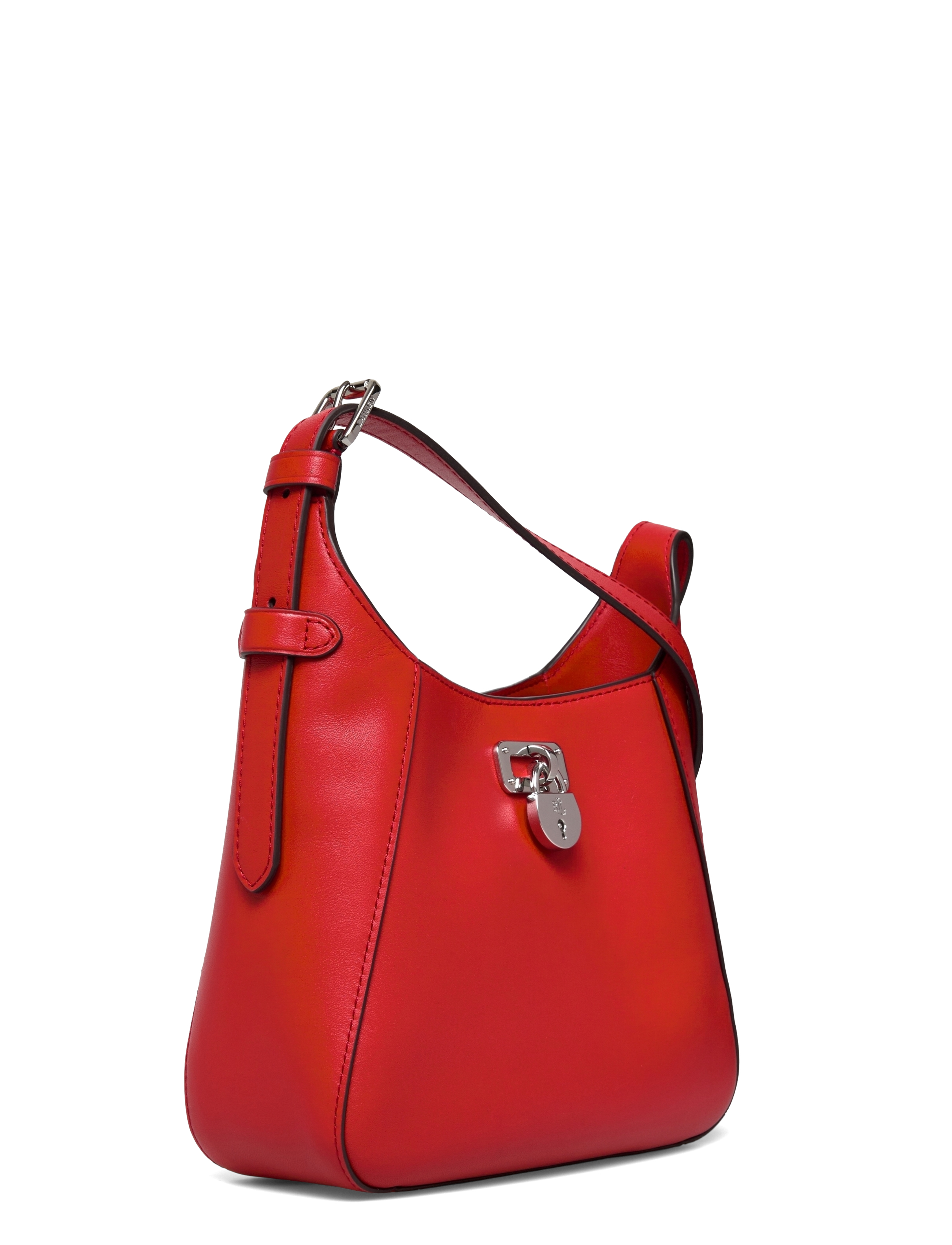 Lauren Ralph Lauren - Leather Small Tanner Shoulder Bag - hverdags stil - bright vermillion - 2