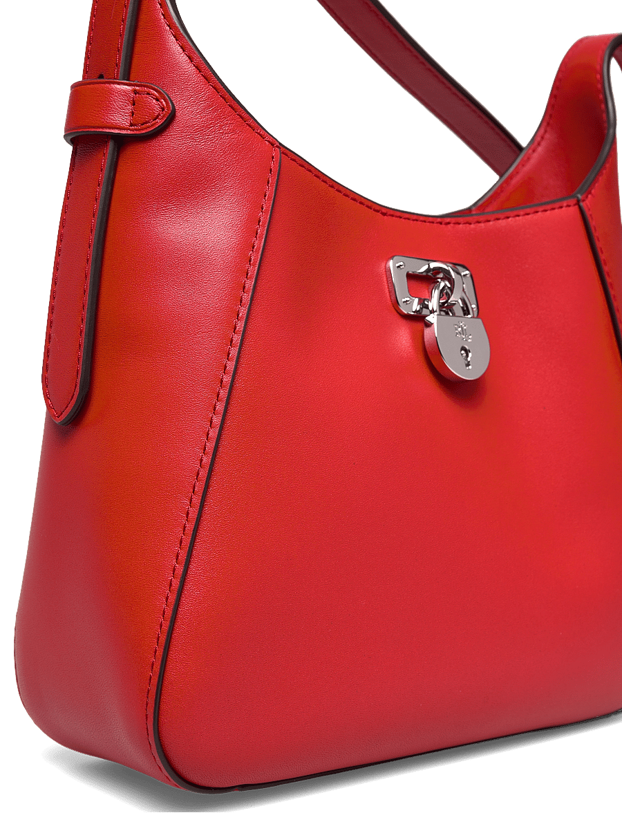 Lauren Ralph Lauren - Leather Small Tanner Shoulder Bag - alltags-style - bright vermillion - 3