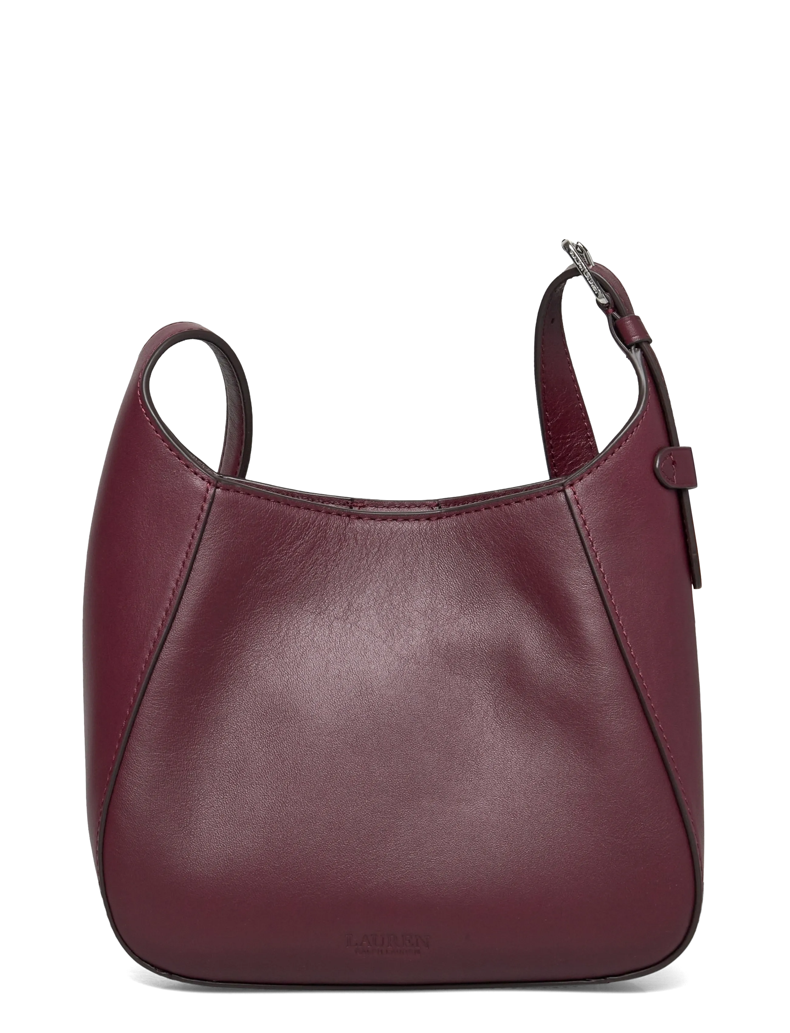 Lauren Ralph Lauren - Leather Small Tanner Shoulder Bag - hverdags stil - dark garnet - 1