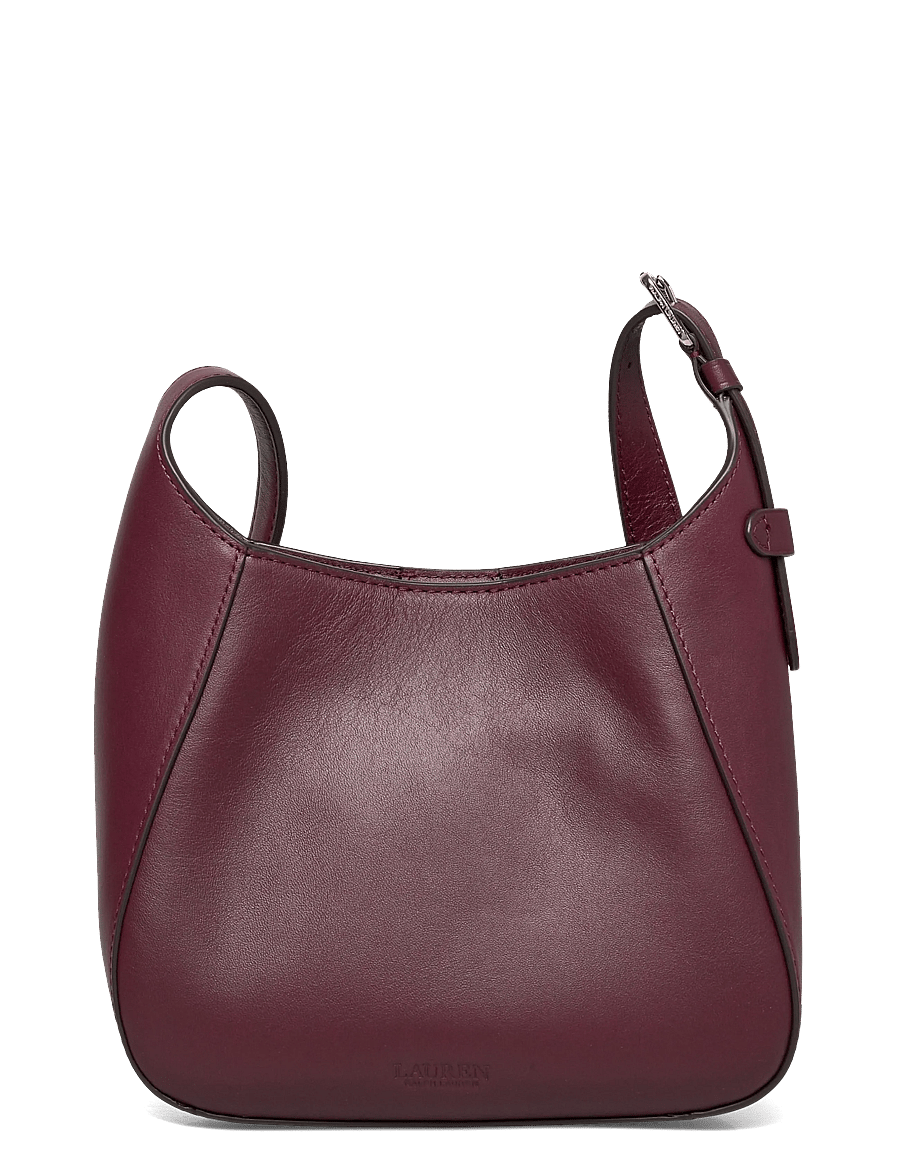 Lauren Ralph Lauren - Leather Small Tanner Shoulder Bag - kasdienis stilius - dark garnet - 1
