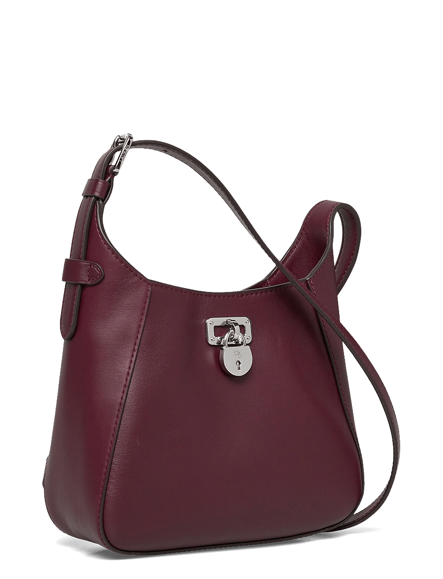 Lauren Ralph Lauren - Leather Small Tanner Shoulder Bag - kasdienis stilius - dark garnet - 2