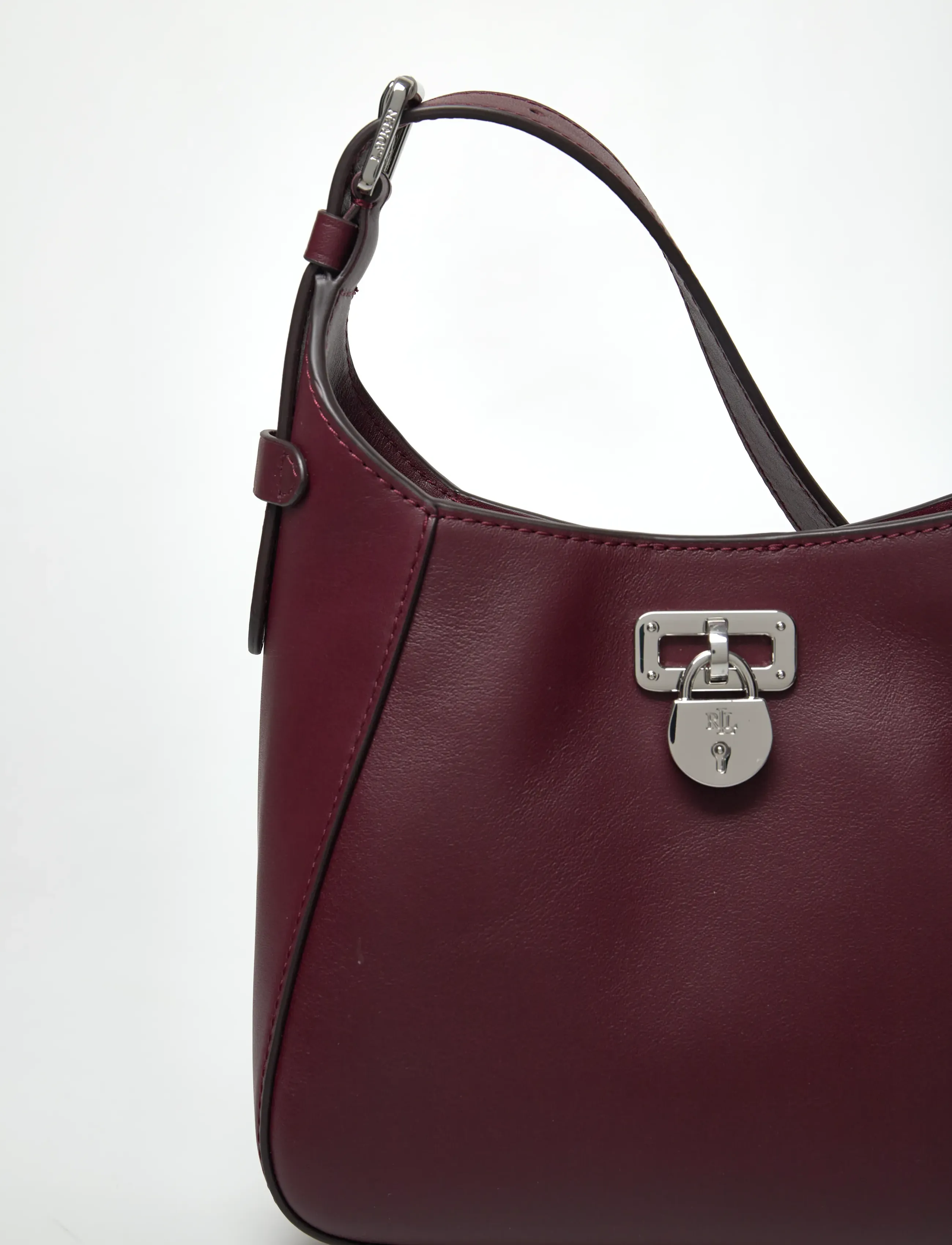 Lauren Ralph Lauren - Leather Small Tanner Shoulder Bag - hverdags stil - dark garnet - 3