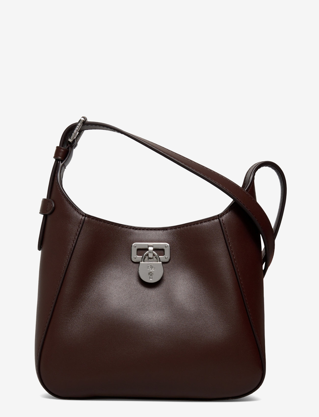 Lauren Ralph Lauren - Leather Small Tanner Shoulder Bag - særlige begivenheder - dark hickory - 0