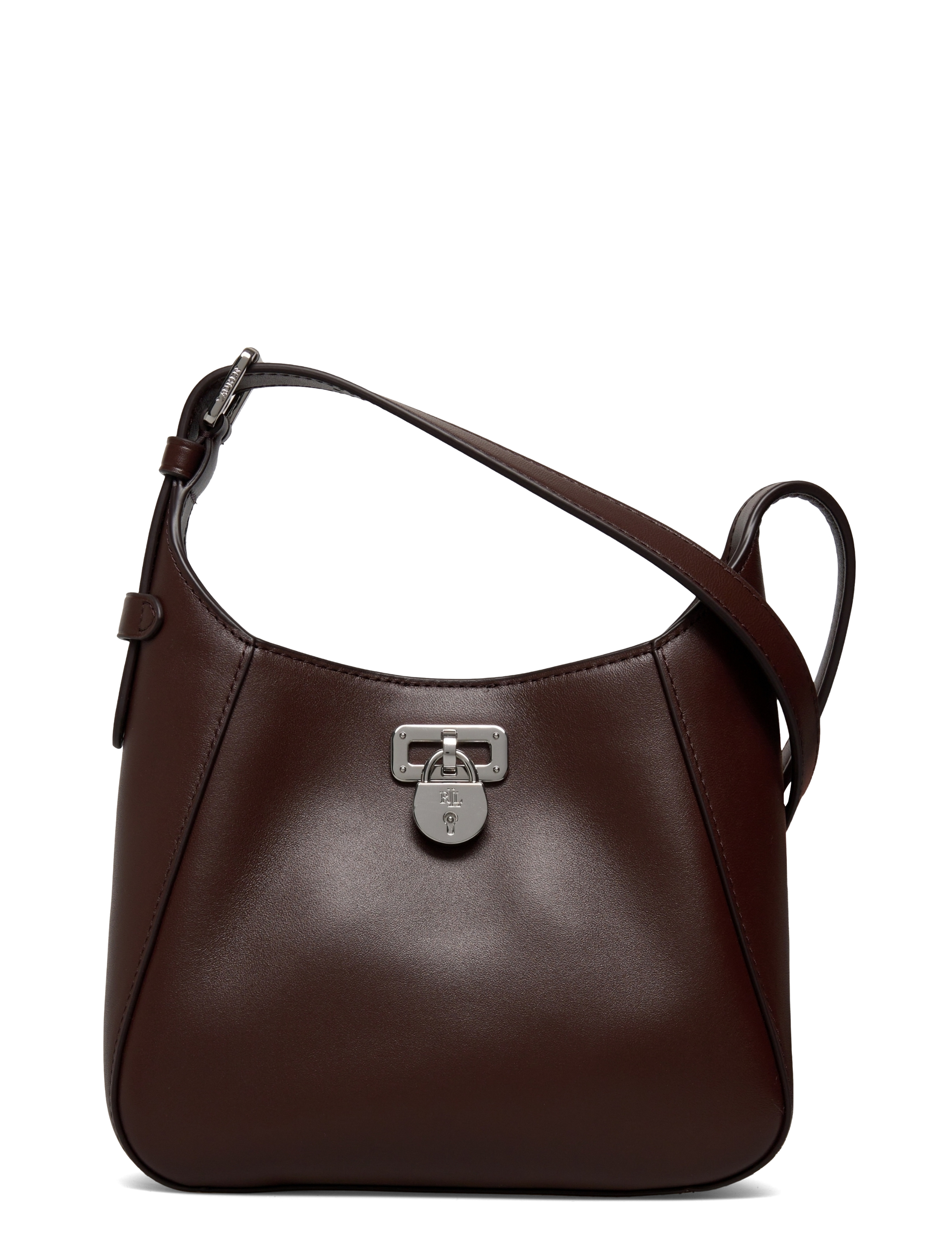 Lauren Ralph Lauren Leather Small Tanner Shoulder Bag - Jõulukingid - DARK HICKORY / brown