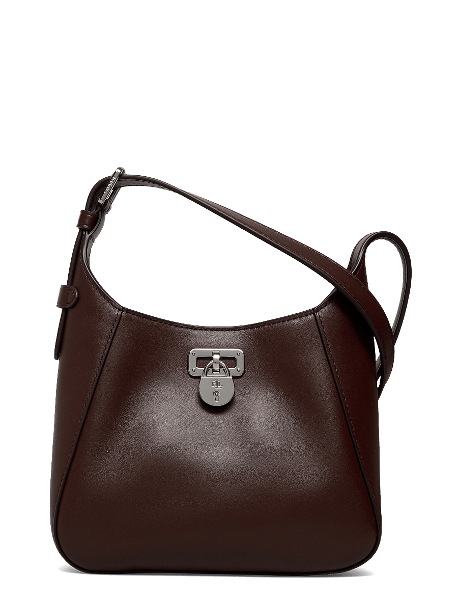 Lauren Ralph Lauren - Leather Small Tanner Shoulder Bag - everyday style - dark hickory - 0