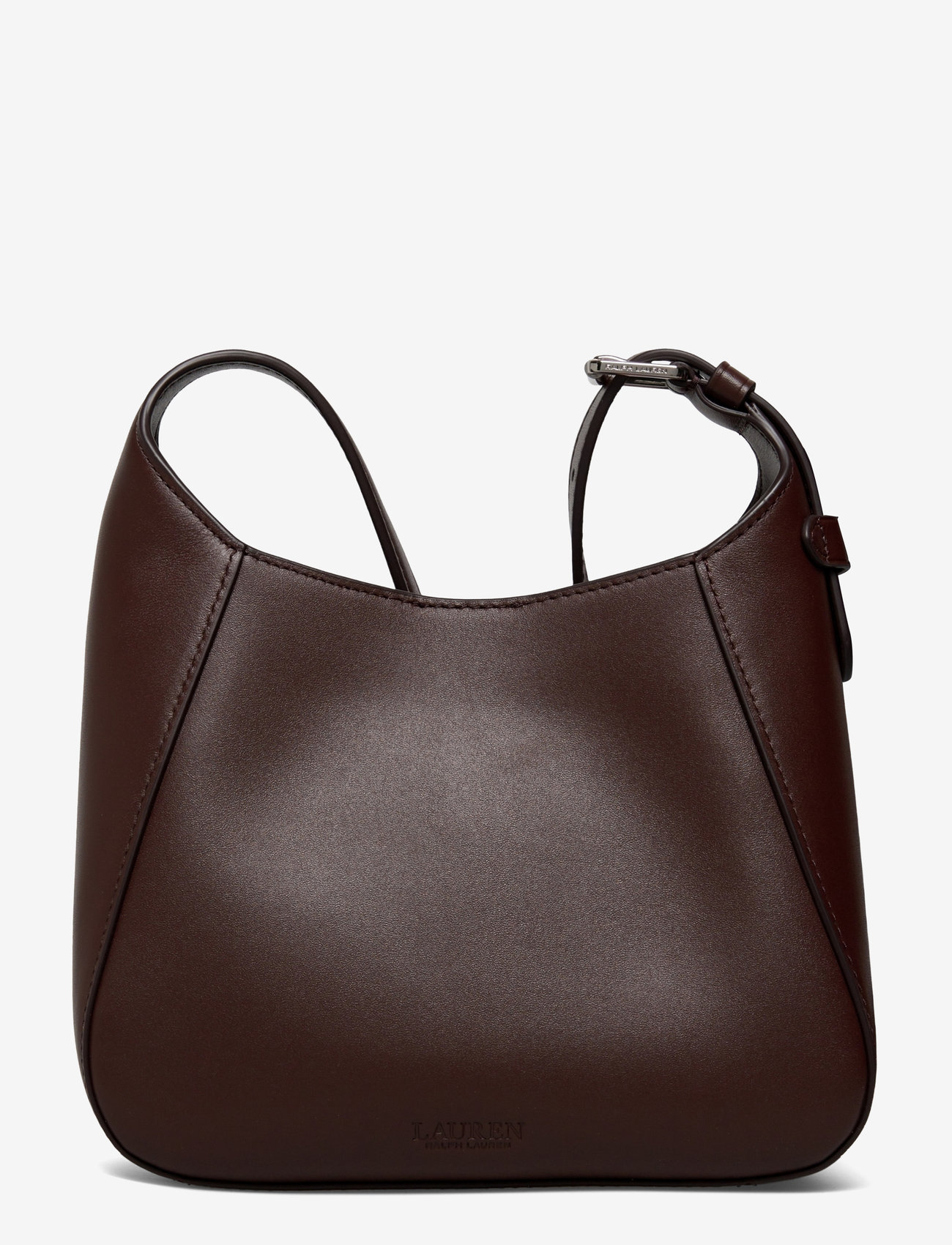 Lauren Ralph Lauren - Leather Small Tanner Shoulder Bag - særlige begivenheder - dark hickory - 1