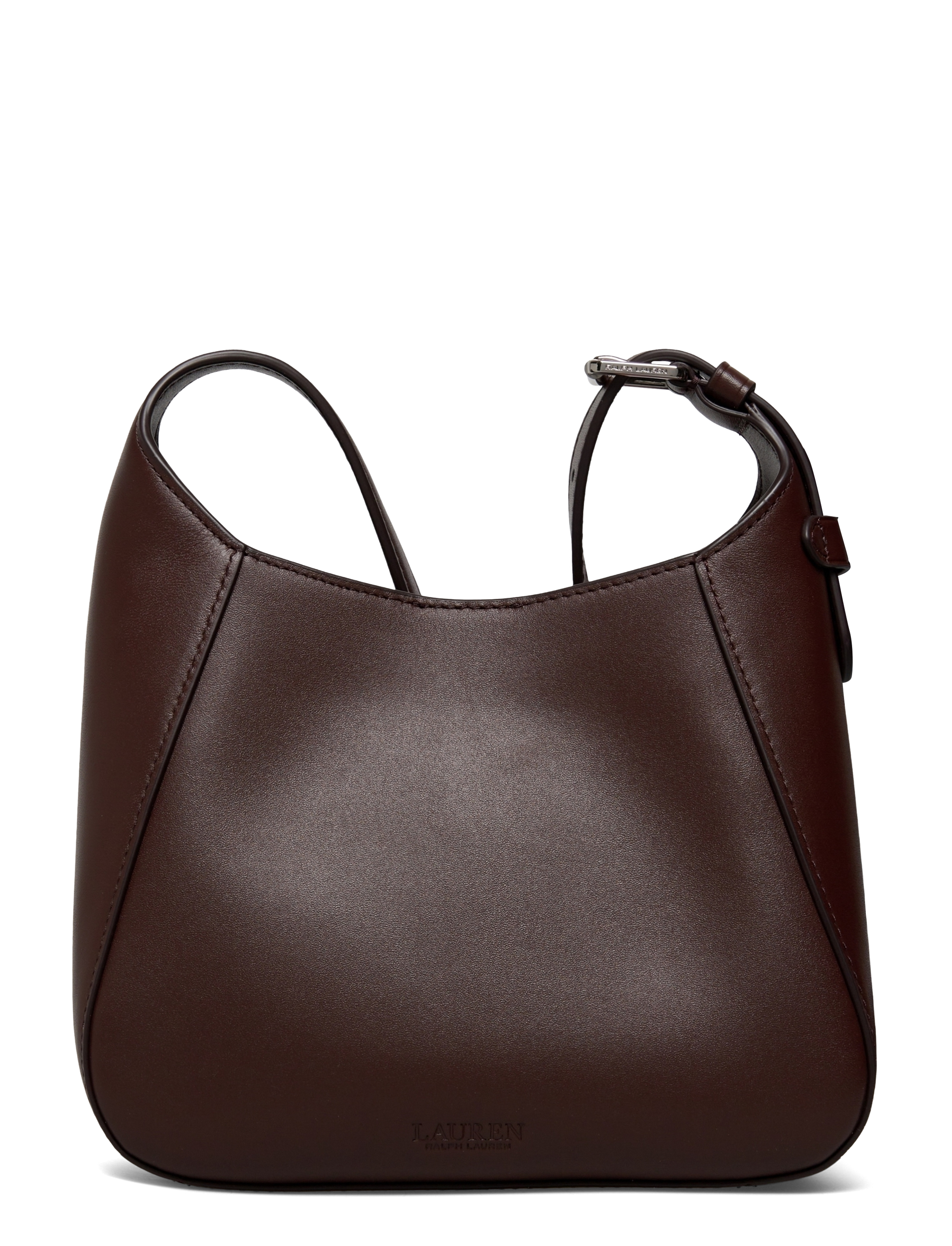 Lauren Ralph Lauren - Leather Small Tanner Shoulder Bag - everyday style - dark hickory - 1