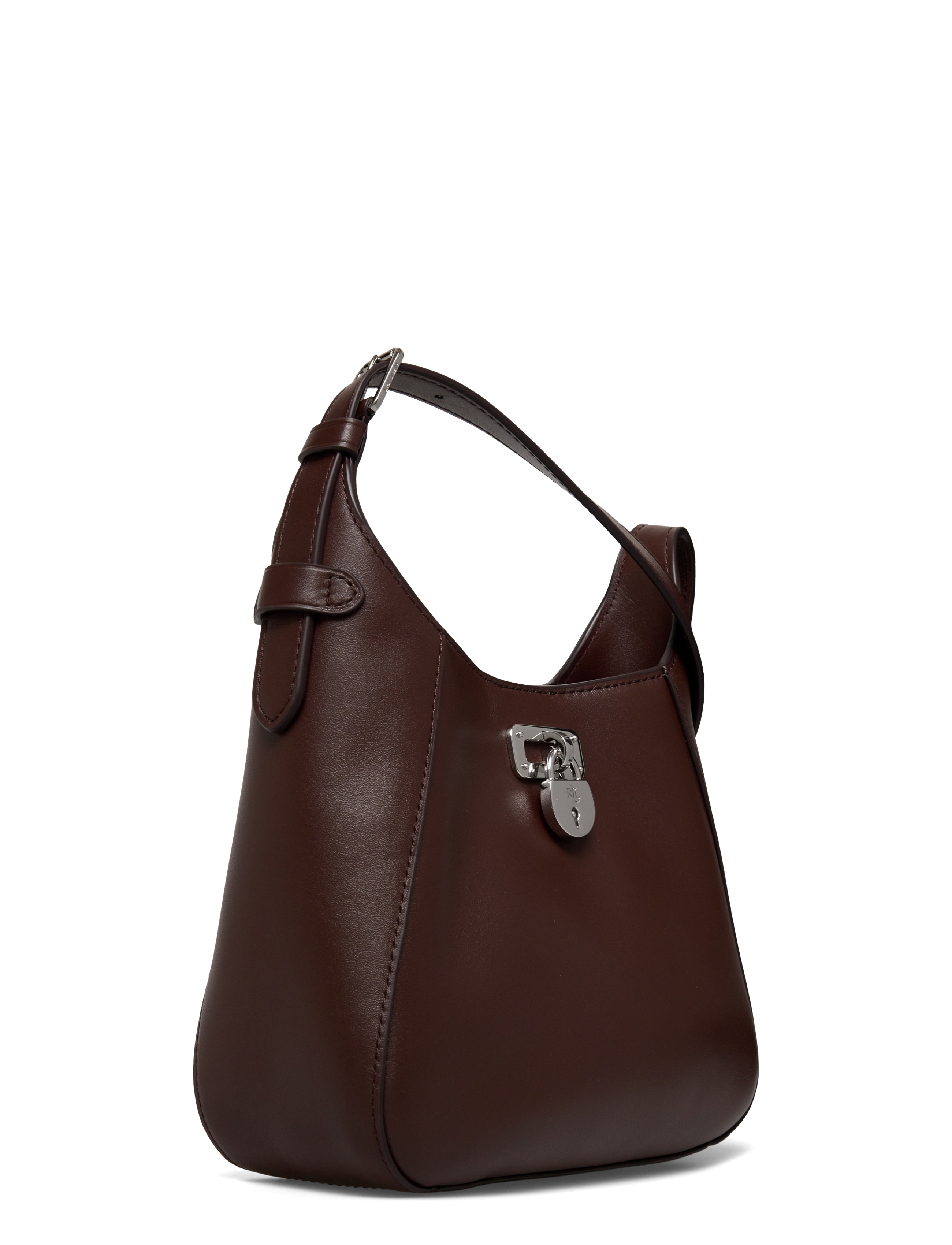 Lauren Ralph Lauren - Leather Small Tanner Shoulder Bag - everyday style - dark hickory - 2