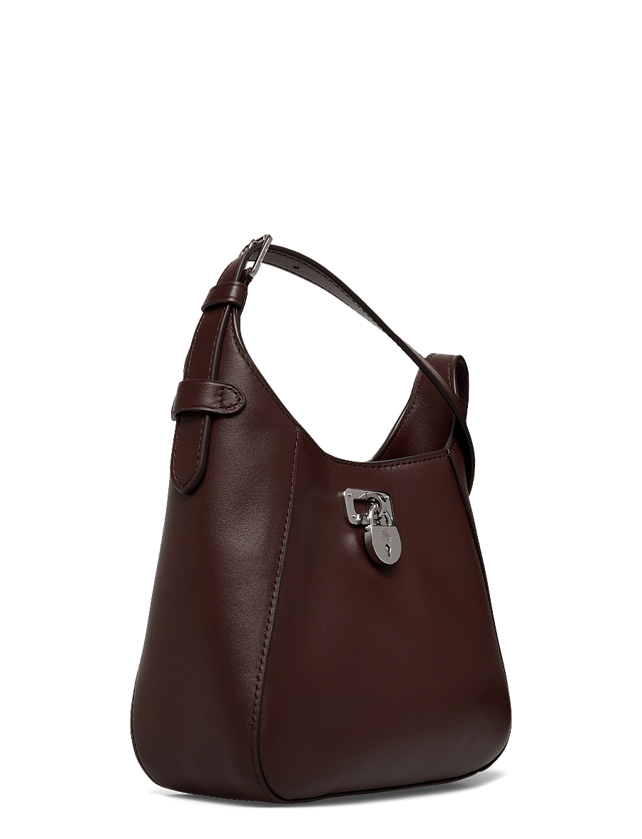 Lauren Ralph Lauren - Leather Small Tanner Shoulder Bag - everyday style - dark hickory - 2
