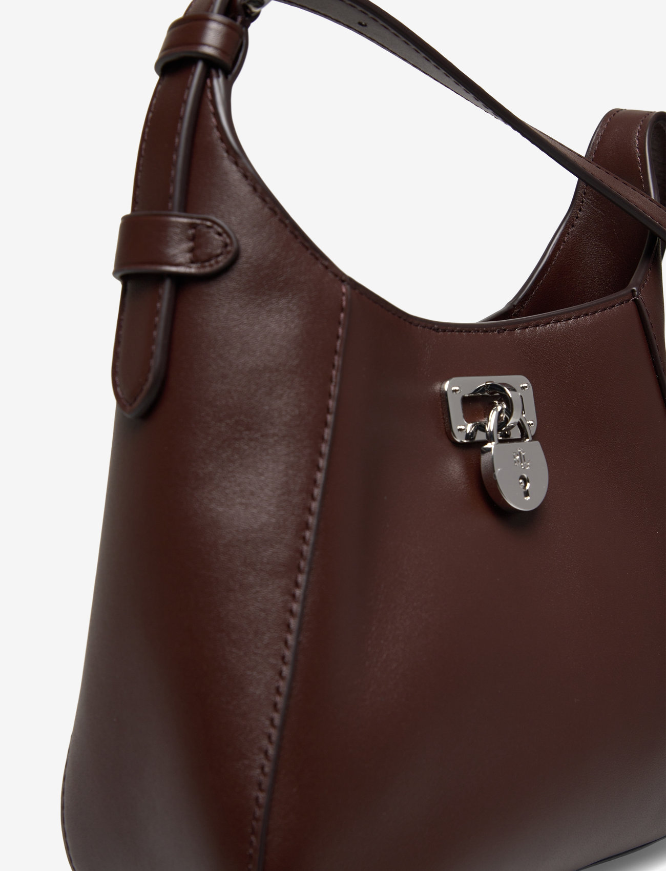 Lauren Ralph Lauren - Leather Small Tanner Shoulder Bag - særlige begivenheder - dark hickory - 3