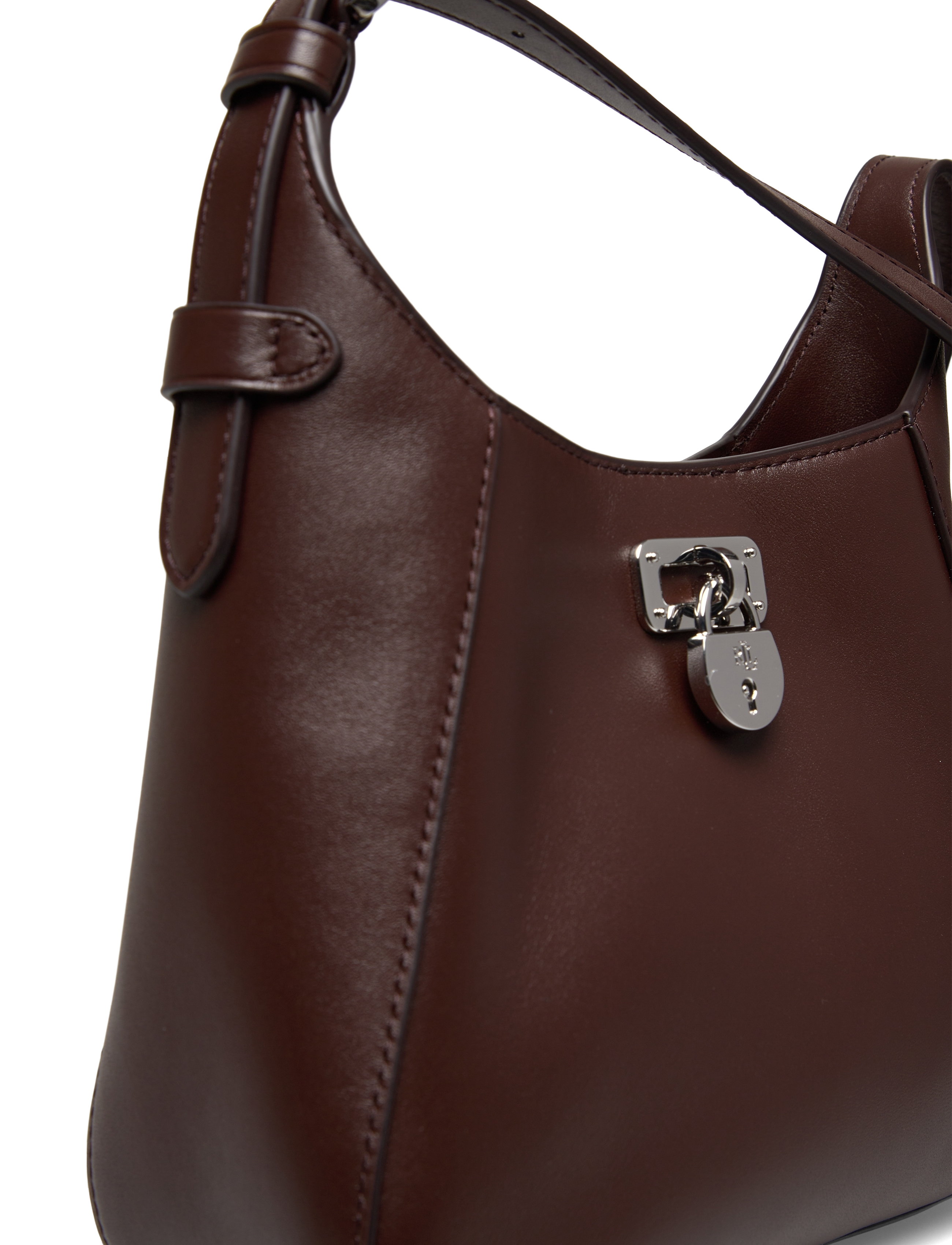 Lauren Ralph Lauren - Leather Small Tanner Shoulder Bag - everyday style - dark hickory - 3