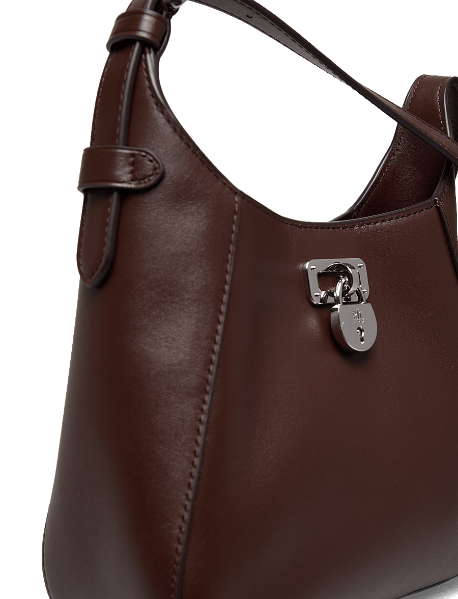 Lauren Ralph Lauren - Leather Small Tanner Shoulder Bag - everyday style - dark hickory - 3