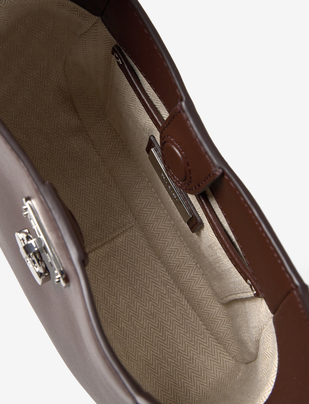 Lauren Ralph Lauren - Leather Small Tanner Shoulder Bag - særlige begivenheder - dark hickory - 4