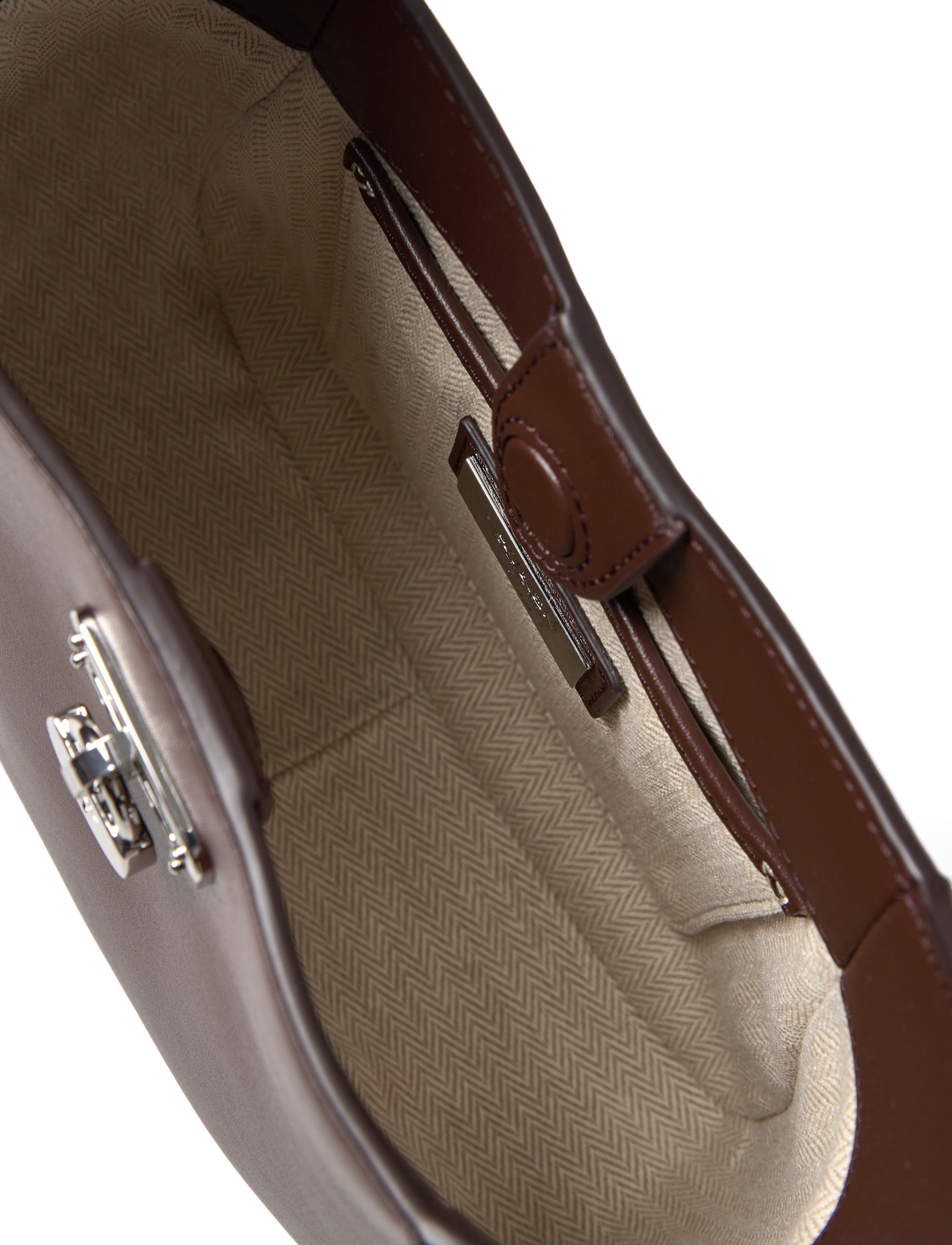 Lauren Ralph Lauren - Leather Small Tanner Shoulder Bag - everyday style - dark hickory - 4