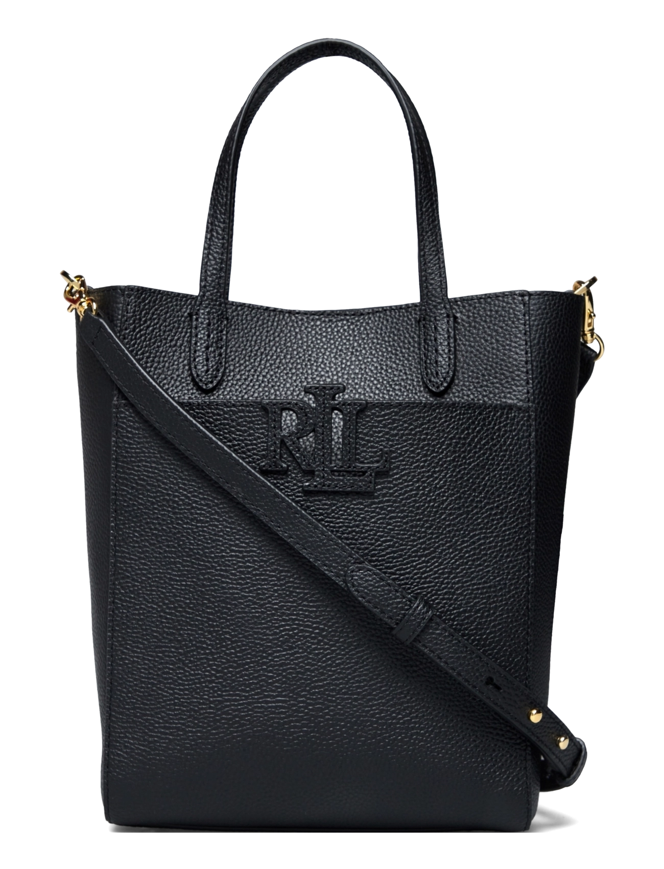 Lauren Ralph Lauren PEBBLED LEATHER-CMRYN SM SHP-TTE-SM - Sügisene kokkuhoid - BLACK / black