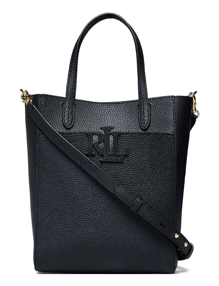 Lauren Ralph Lauren - PEBBLED LEATHER-CMRYN SM SHP-TTE-SM - shoppere - black - 0