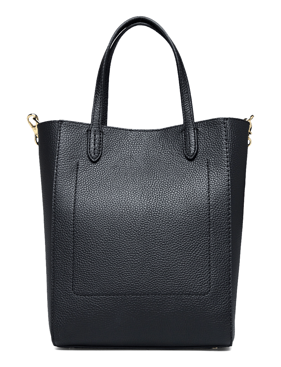 Lauren Ralph Lauren - PEBBLED LEATHER-CMRYN SM SHP-TTE-SM - shoppere - black - 1