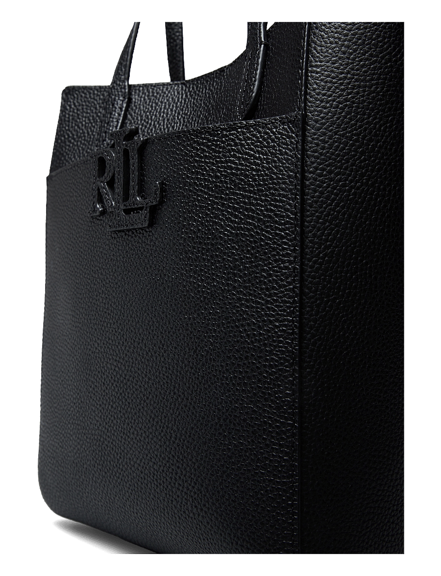 Lauren Ralph Lauren - PEBBLED LEATHER-CMRYN SM SHP-TTE-SM - shoppere - black - 3
