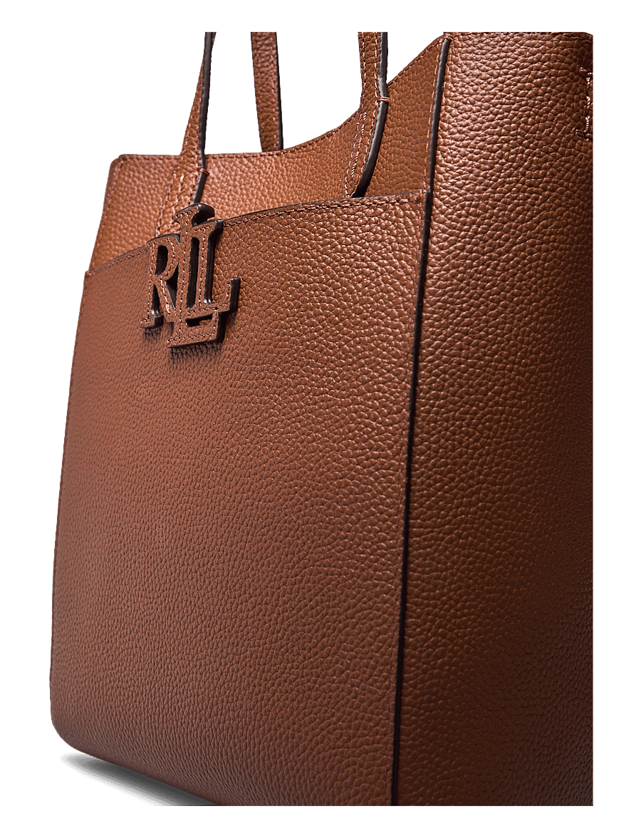 Lauren Ralph Lauren - PEBBLED LEATHER-CMRYN SM SHP-TTE-SM - shopper - lauren tan - 3