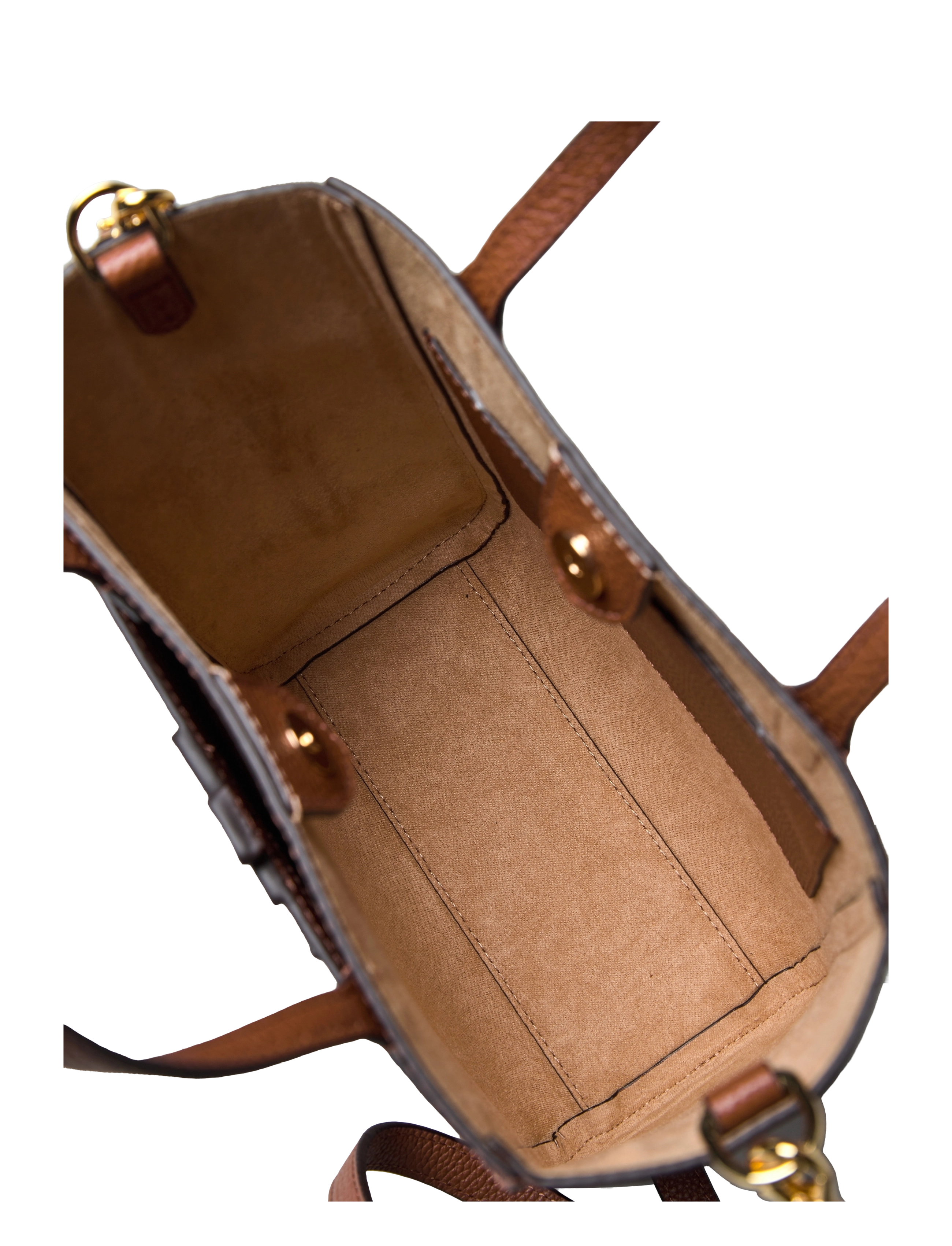 Lauren Ralph Lauren - PEBBLED LEATHER-CMRYN SM SHP-TTE-SM - shopper - lauren tan - 4