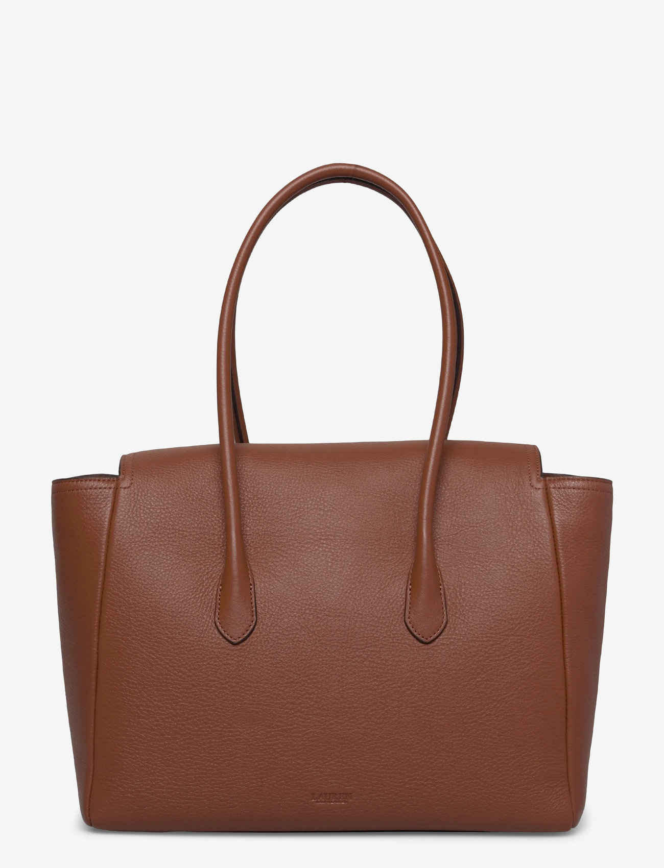 Lauren Ralph Lauren - Pebbled Leather Large Tanner Satchel - lauren tan - 1