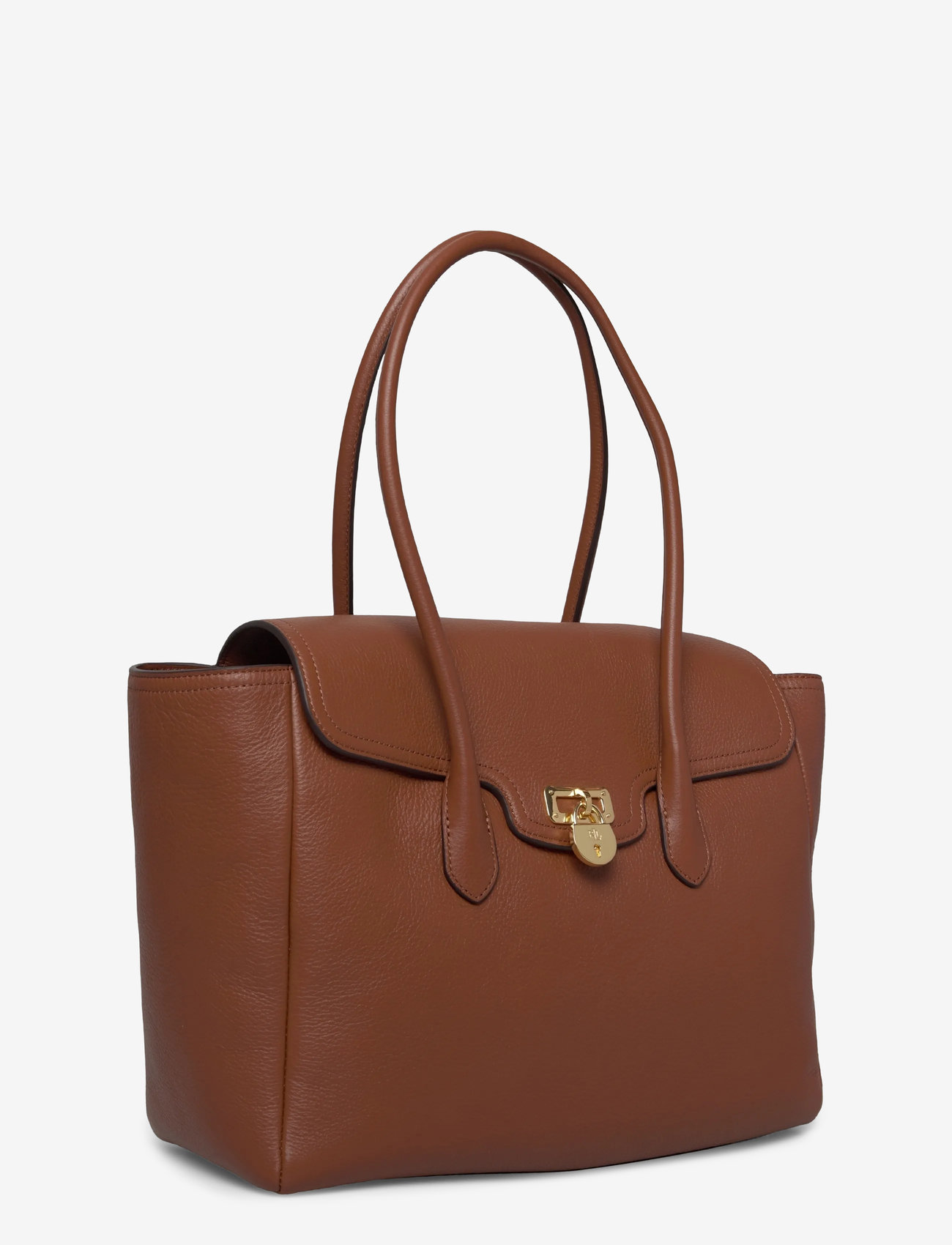 Lauren Ralph Lauren - Pebbled Leather Large Tanner Satchel - lauren tan - 2