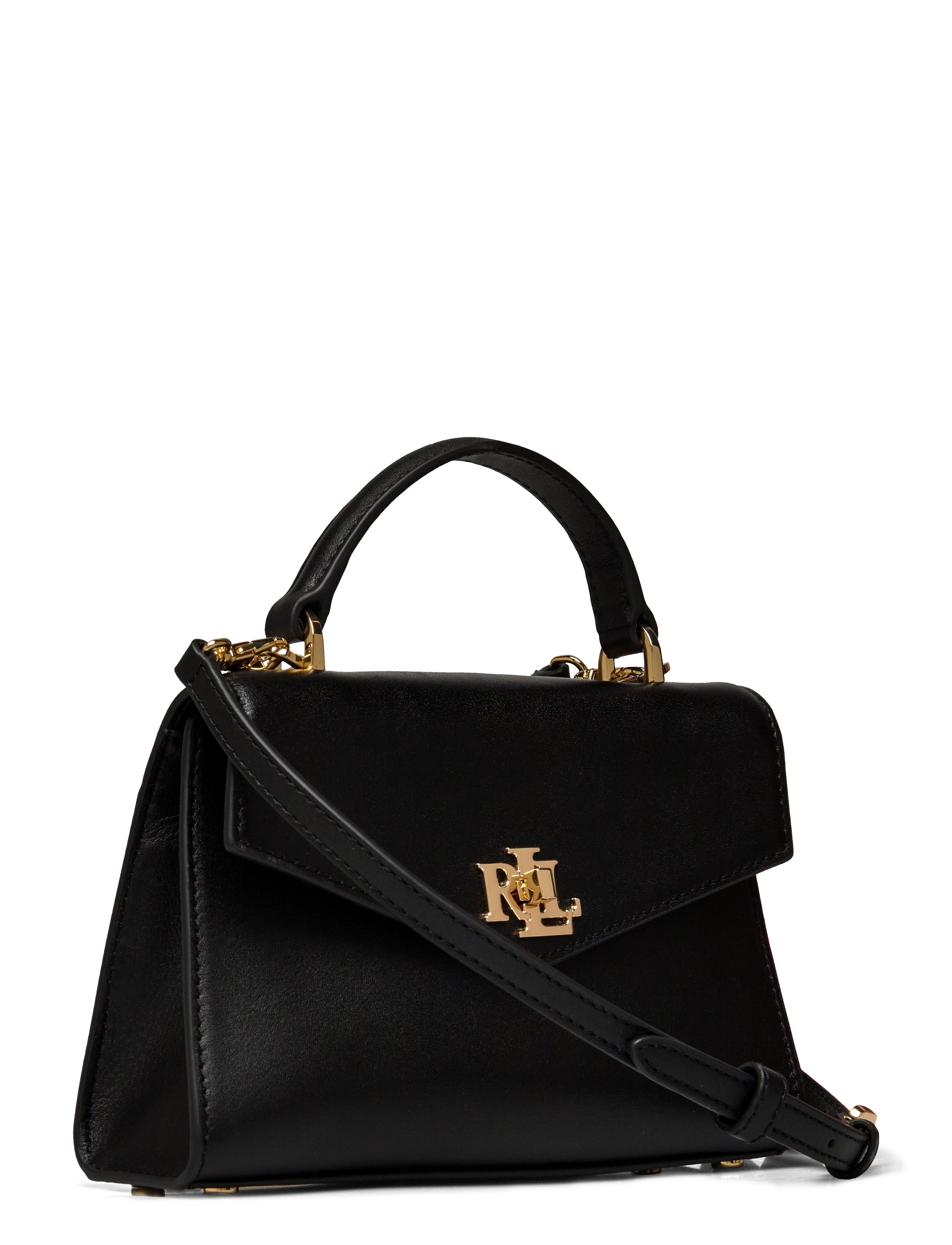 Lauren Ralph Lauren - Leather Small Farrah Satchel - black - 2