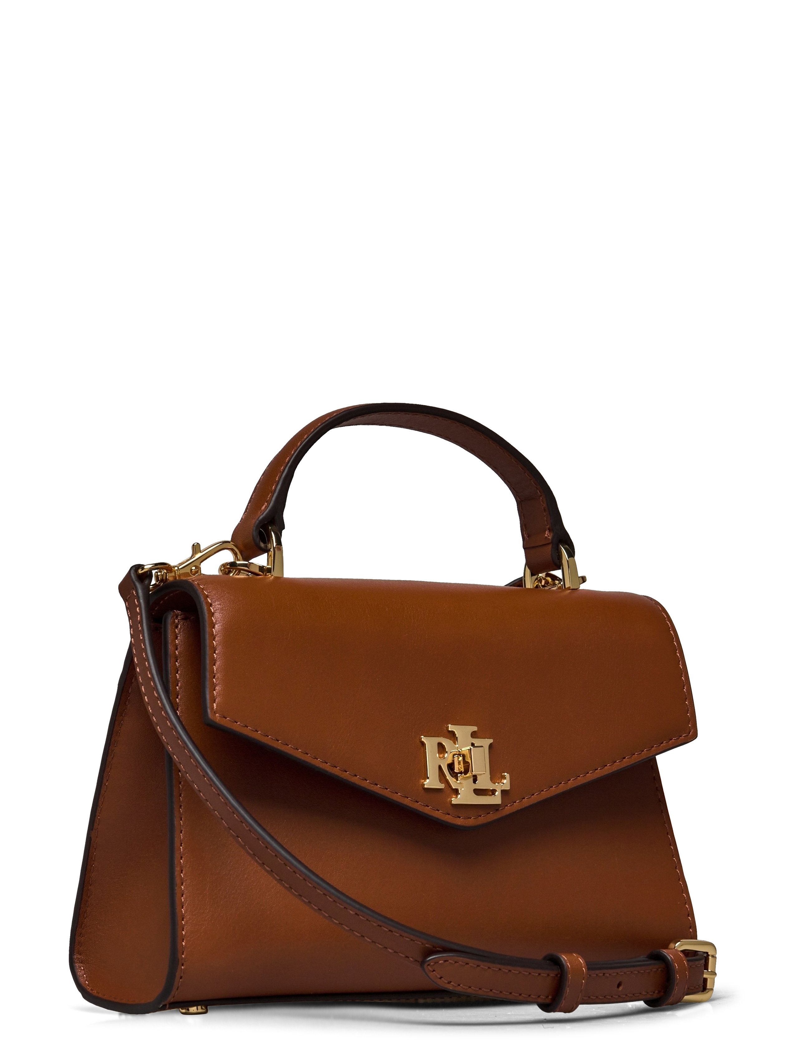 Lauren Ralph Lauren - Leather Small Farrah Satchel - lauren tan - 2