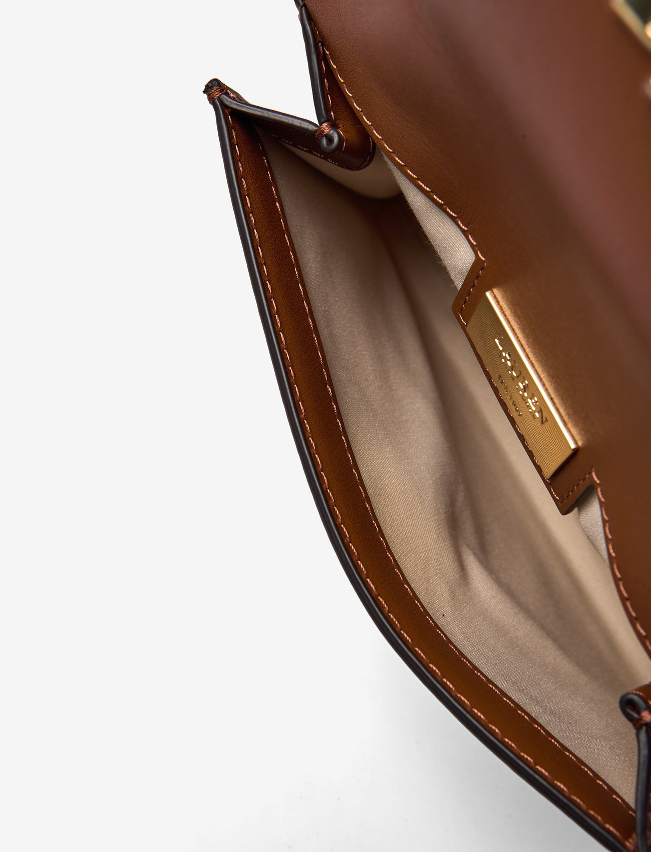 Lauren Ralph Lauren - Leather Small Farrah Satchel - særlige begivenheder - lauren tan - 4