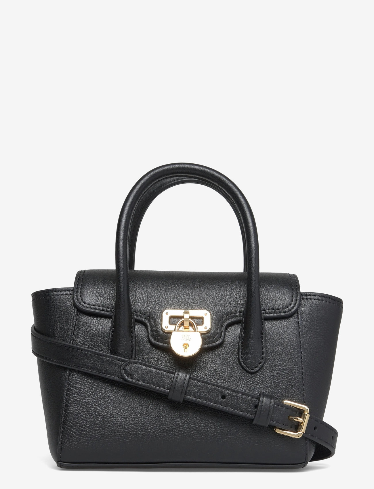 Lauren Ralph Lauren - Pebbled Leather Small Tanner Satchel - special occasions - black - 0