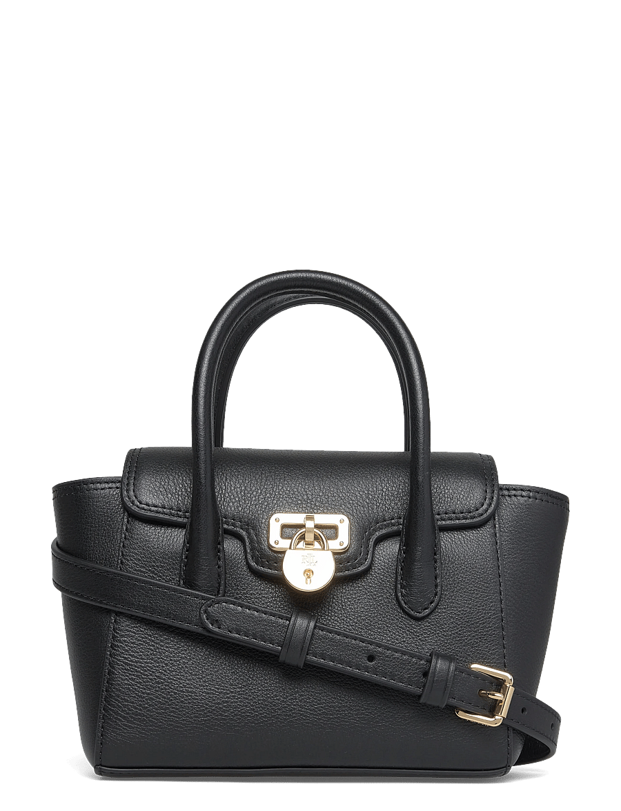 Lauren Ralph Lauren - LUXE PEBBLE LTHR-TNNR SM SCHL-STL-S - special occasions - black - 0