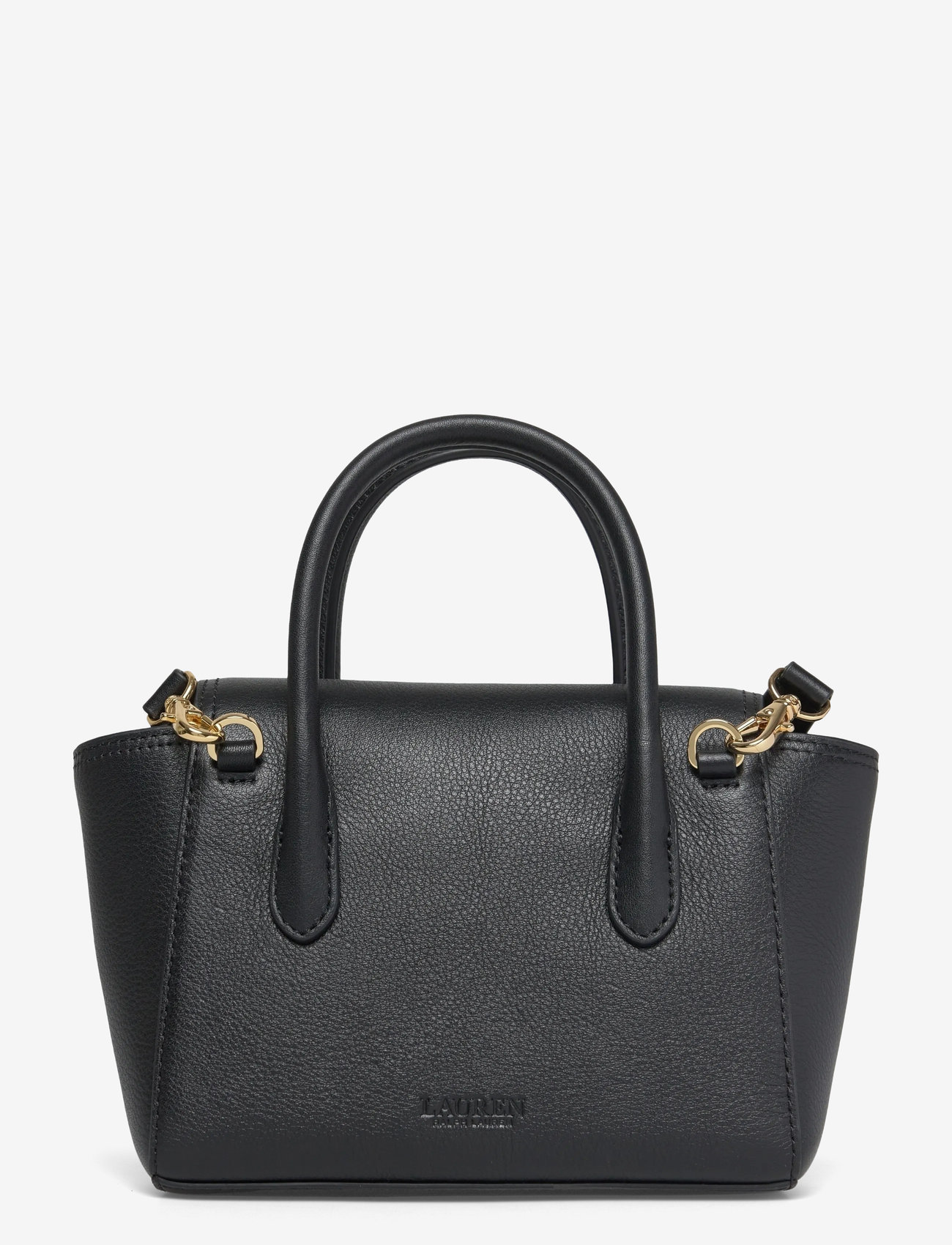 Lauren Ralph Lauren - Pebbled Leather Small Tanner Satchel - special occasions - black - 1